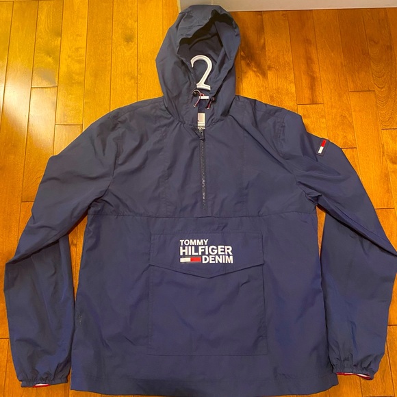Tommy Hilfiger pullover jacket (Navy) (Authentic) - Picture 1 of 3